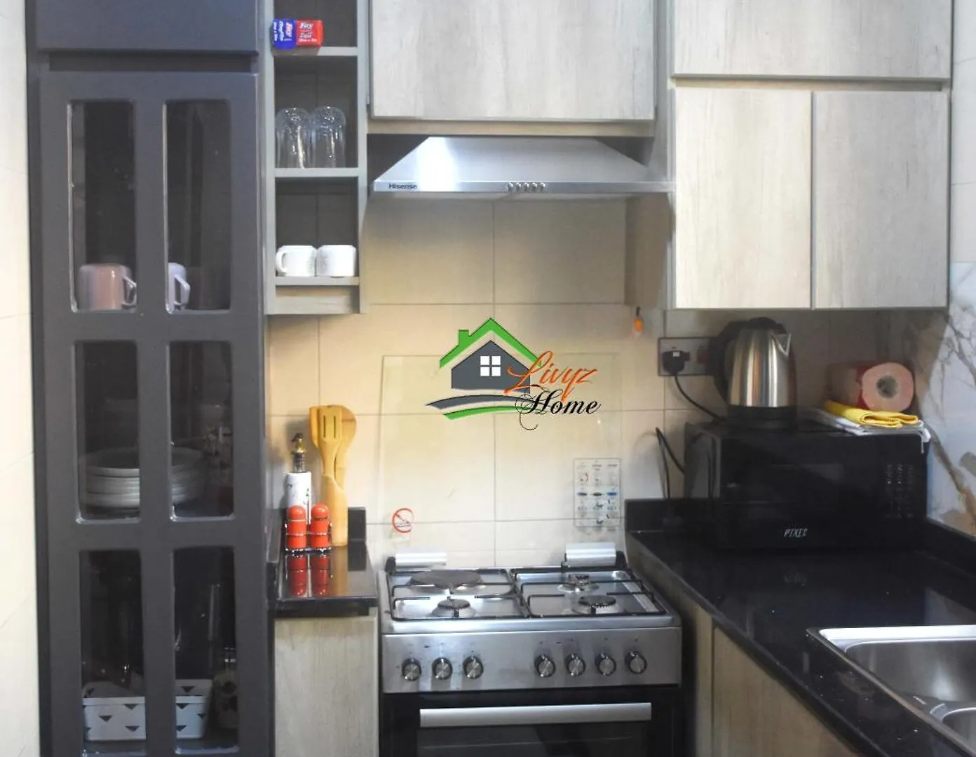The Cozy Grey Point Apt In كامبالا